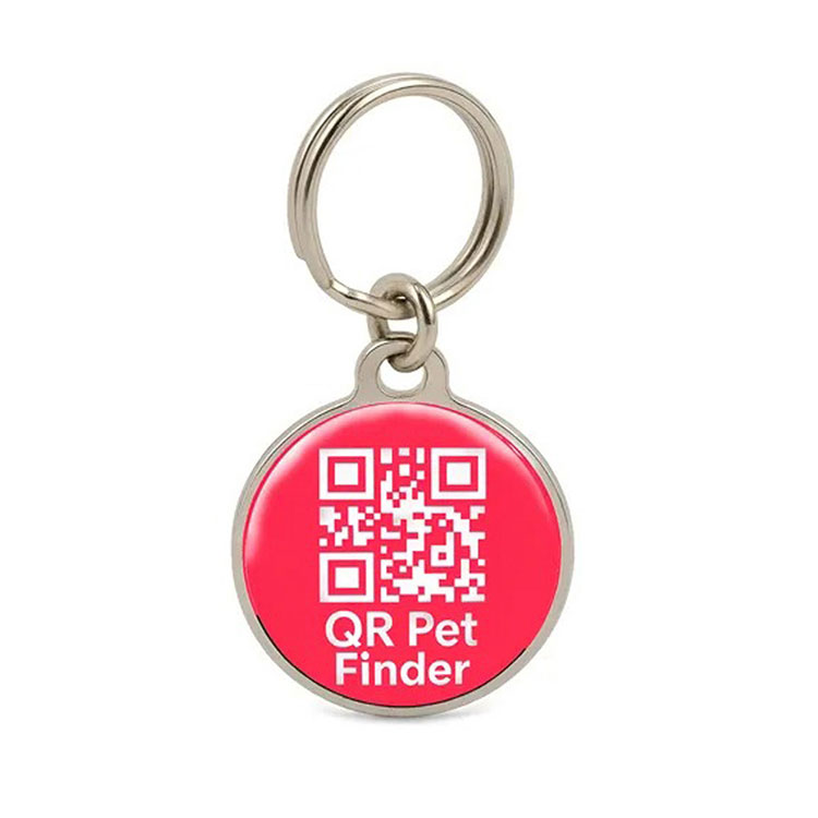 QR Pet Finder metálico para mascotas